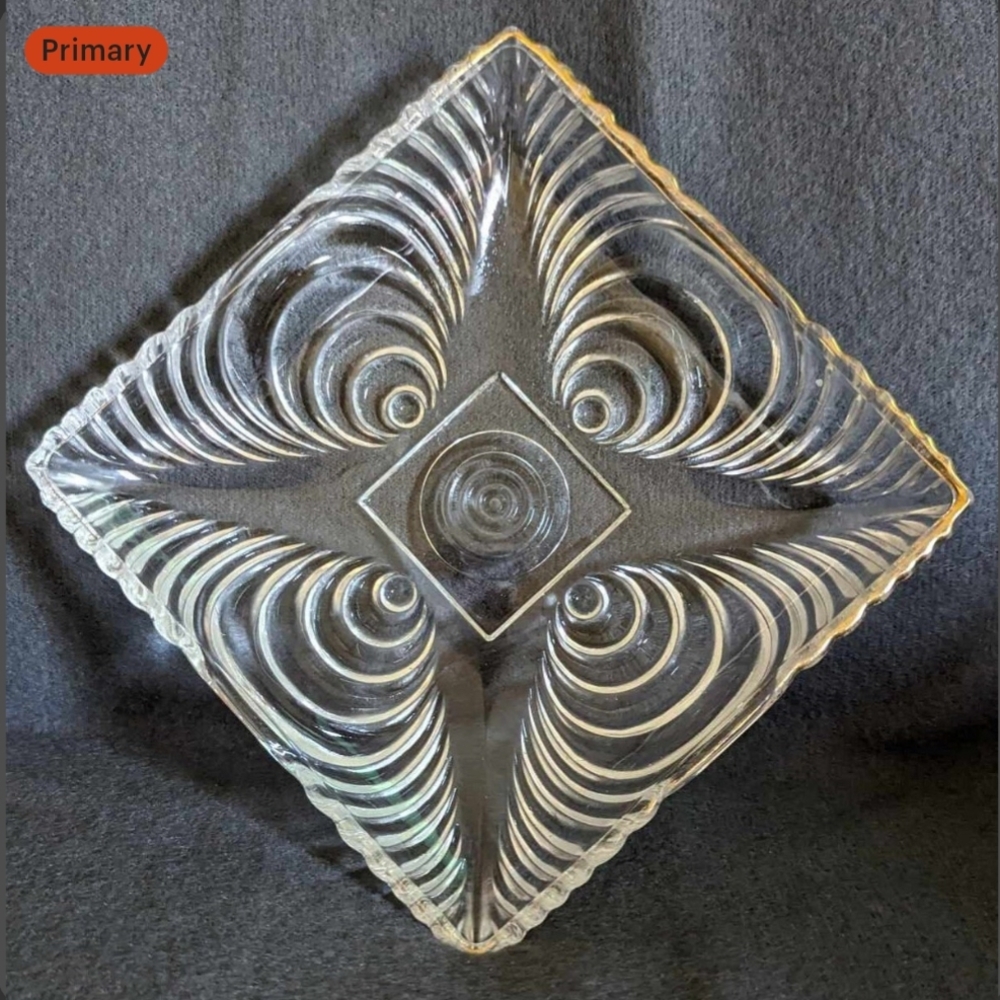 Elegant Vintage 1930's Square Dish